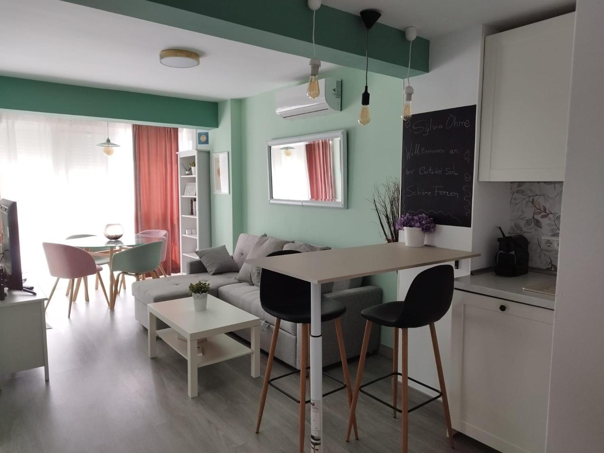 M1 403 Frontal Al Mar Vistas Terraza Y Wifi Apartment เบนัลมาเดนา ภายนอก รูปภาพ
